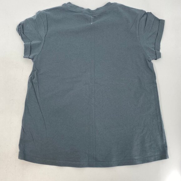 All Saints Gray Anna Cuffed Short Sleeve Tee | Size 8 - Picture 3 of 7